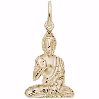 Picture of Buddha Charm Pendant - 14K Gold