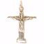Picture of Jesus On Cross Charm Pendant - 14K Gold