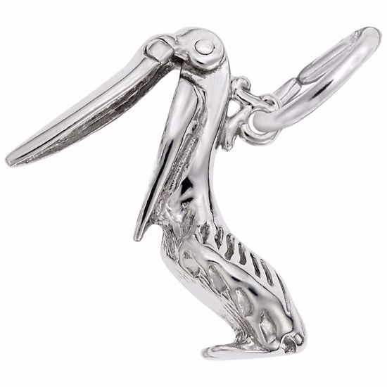 Picture of Pelican Charm Pendant - Sterling Silver