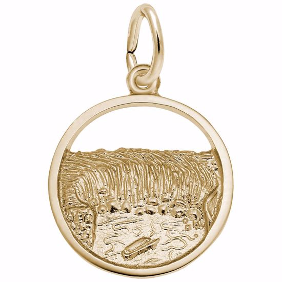 Picture of Niagara Falls Charm Pendant - 14K Gold