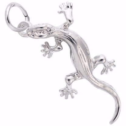 Picture of Lizard Charm Pendant - Sterling Silver