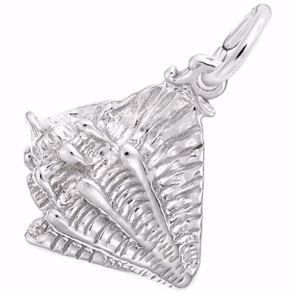 Picture of Conch Shell Charm Pendant - Sterling Silver