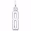 Picture of Number 8 Charm Pendant - Sterling Silver