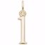 Picture of Number 1 Charm Pendant - 14K Gold