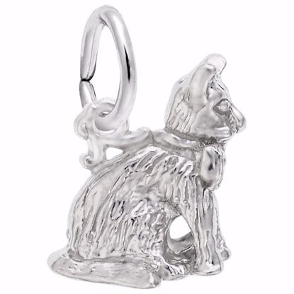 Picture of Cat Charm Pendant - Sterling Silver