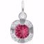 Picture of Petite Birthstone - Jan Charm Pendant - Sterling Silver