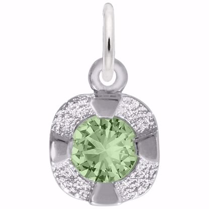 Picture of Petite Birthstone - Aug Charm Pendant - Sterling Silver