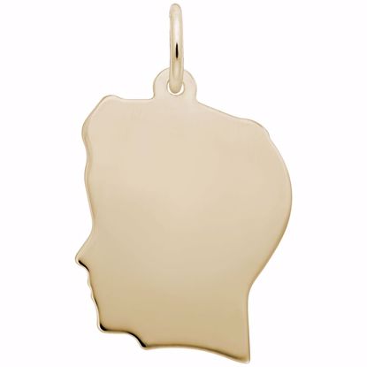 Picture of Boy Charm Pendant - 14K Gold