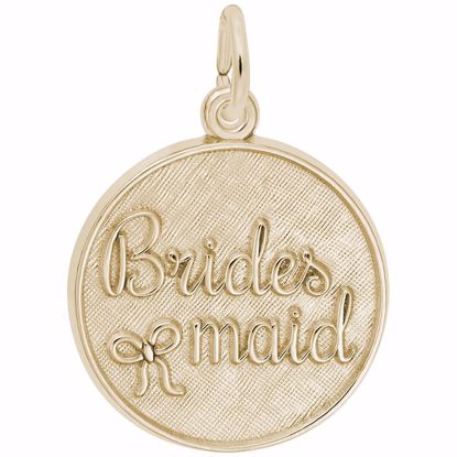 Picture of Bridesmaid Charm Pendant - 14K Gold