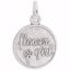 Picture of Flower Girl Charm Pendant - Sterling Silver