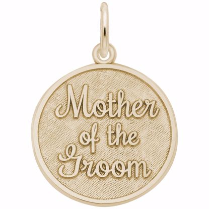 Picture of Mother Of The Groom Charm Pendant - 14K Gold