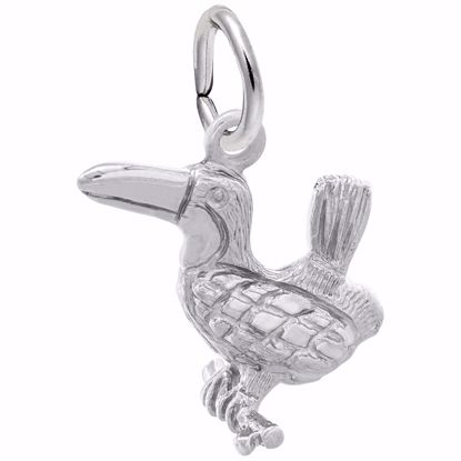 Picture of Toucan Charm Pendant - Sterling Silver