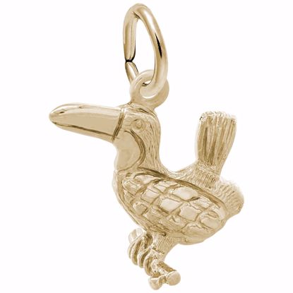 Picture of Toucan Charm Pendant - 14K Gold