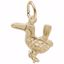 Picture of Toucan Charm Pendant - 14K Gold