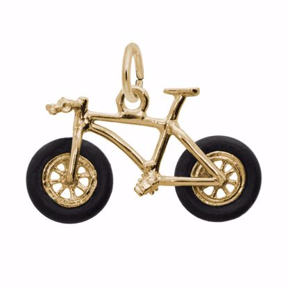 Picture of Fat Bike Charm Pendant - 14K Gold