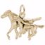 Picture of Horse And Colt Charm Pendant - 14K Gold