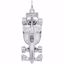 Picture of Modern Open Wheel Race Car Charm Pendant - Sterling Silver