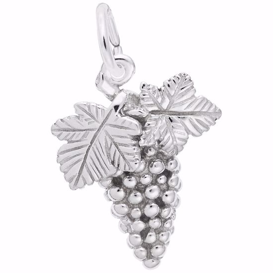 Picture of Grapes Charm Pendant - Sterling Silver