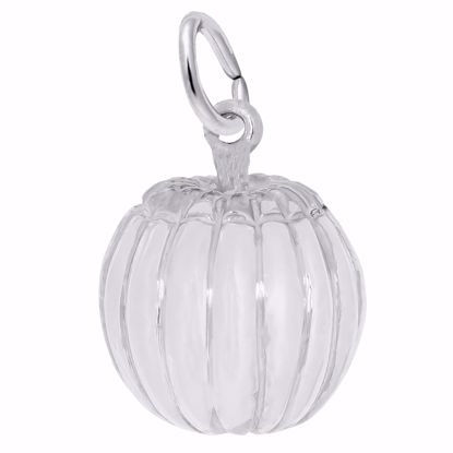 Picture of Pumpkin Charm Pendant - Sterling Silver