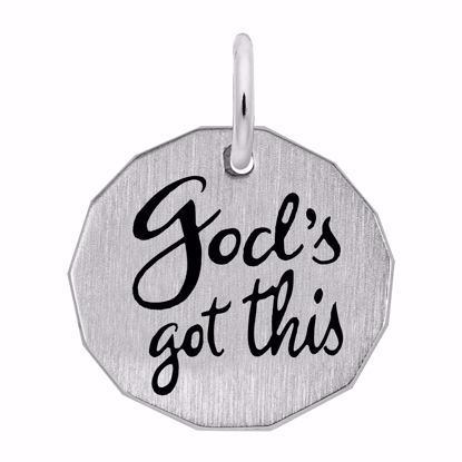 Picture of God's Got This Charm Pendant - Sterling Silver