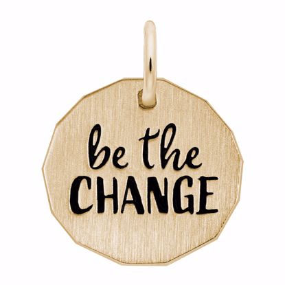 Picture of Be The Change Charm Pendant - 14K Gold