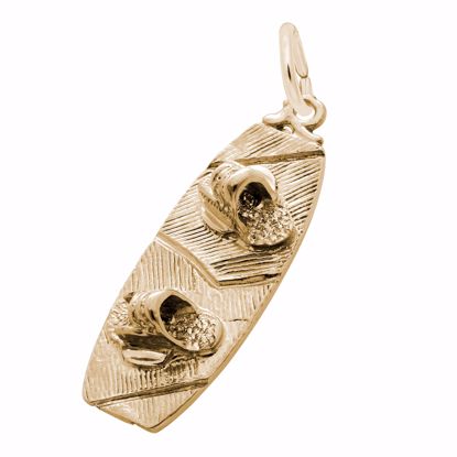 Picture of Wakeboard Charm Pendant - 14K Gold