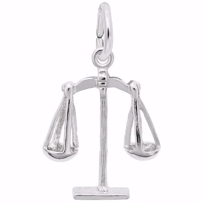 Picture of Scales Of Justice Charm Pendant - Sterling Silver