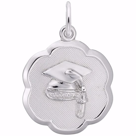 Picture of Graduation Charm Pendant - Sterling Silver