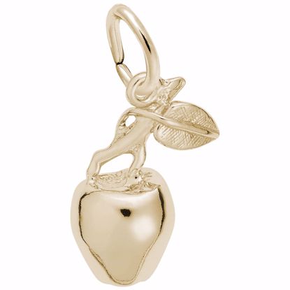 Picture of Apple Charm Pendant - 14K Gold