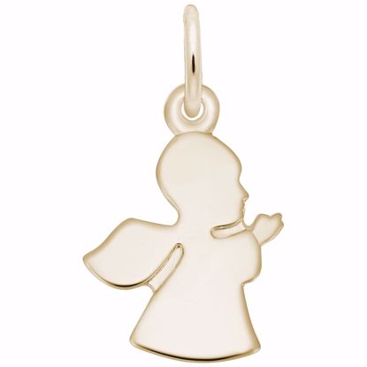 Picture of Angel Charm Pendant - 14K Gold