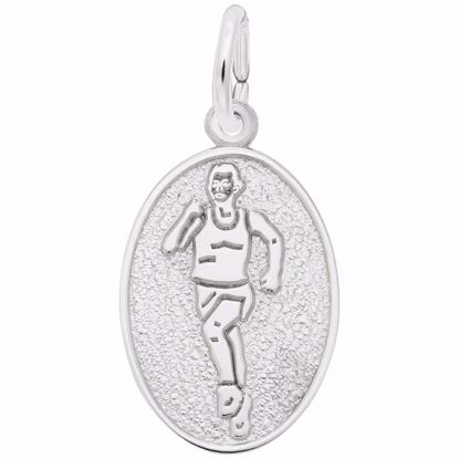 Picture of Runner Charm Pendant - Sterling Silver