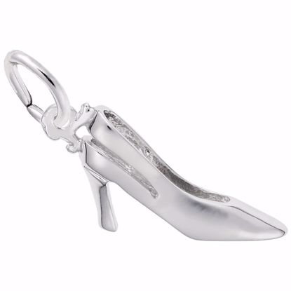 Picture of Sling Back Heels Charm Pendant - Sterling Silver