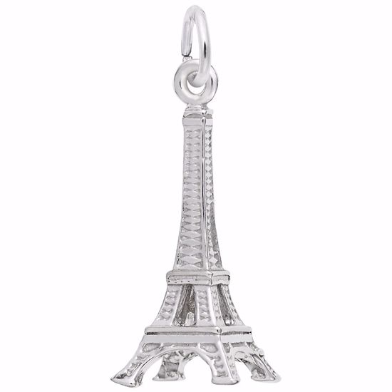 Picture of Eiffel Tower Charm Pendant - Sterling Silver