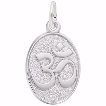 Picture of Yoga Symbol Charm Pendant - Sterling Silver