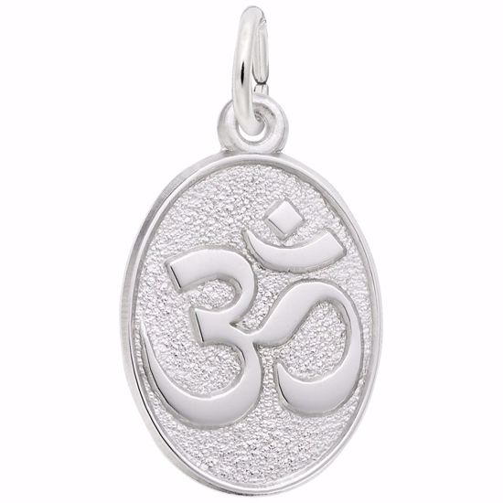 Picture of Yoga Symbol Charm Pendant - Sterling Silver