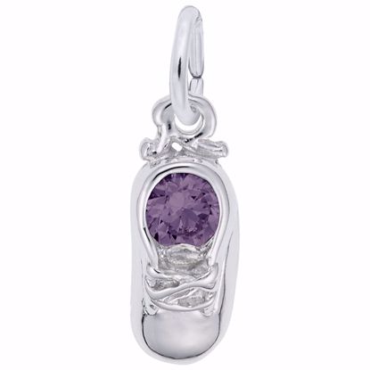 Picture of 06 Babyshoe-Jun Charm Pendant - Sterling Silver