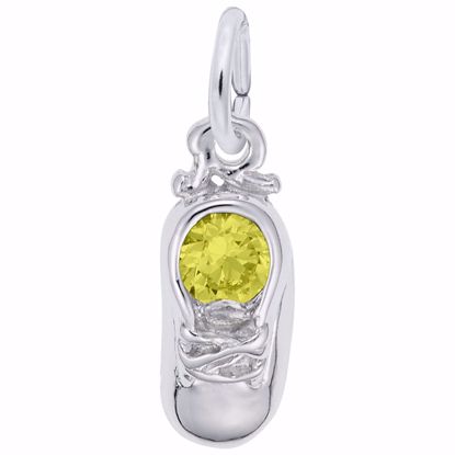 Picture of 11 Babyshoe-Nov Charm Pendant - Sterling Silver