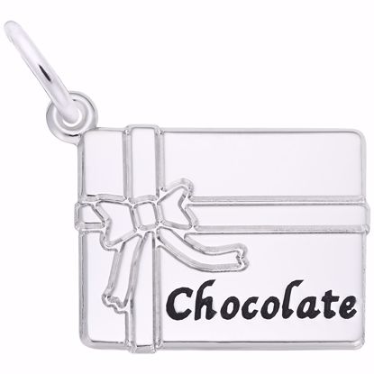 Picture of Chocolate Box Charm Pendant - Sterling Silver