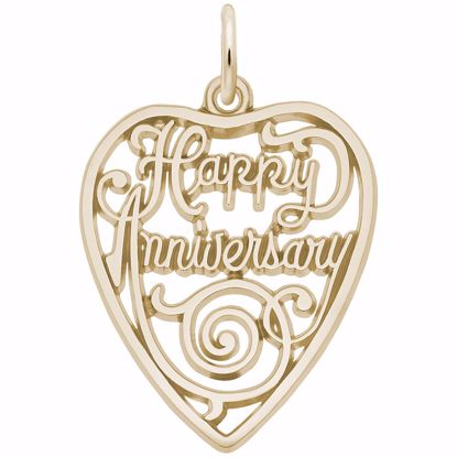 Picture of Anniversary Charm Pendant - 14K Gold