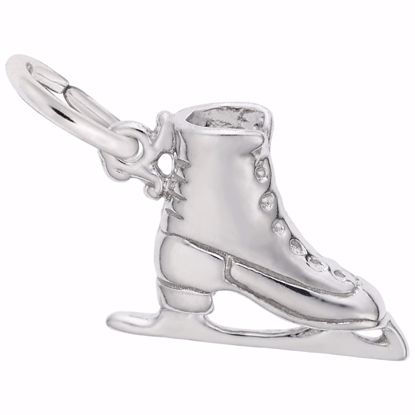 Picture of Ice Skate Charm Pendant - Sterling Silver