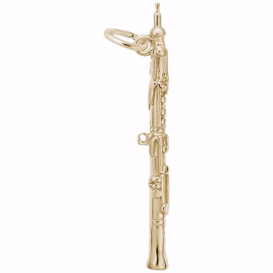 Picture of Oboe Charm Pendant - 14K Gold