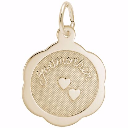 Picture of Godmother Charm Pendant - 14K Gold