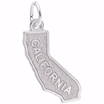 Picture of California Charm Pendant - Sterling Silver