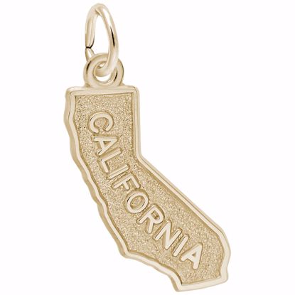 Picture of California Charm Pendant - 14K Gold