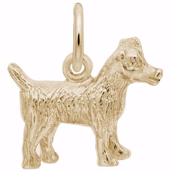 Picture of Jack Russell Terrier Charm Pendant - 14K Gold