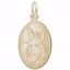 Picture of Guardian Angel Charm Pendant - 14K Gold