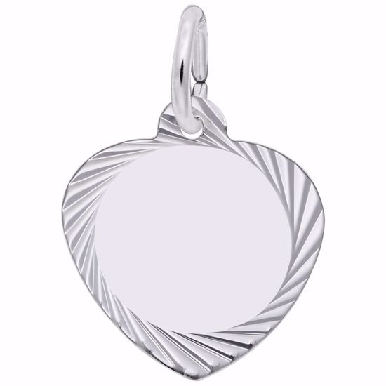 Picture of Heart Charm Pendant - Sterling Silver