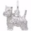 Picture of West Highland Terrier Charm Pendant - Sterling Silver