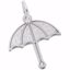 Picture of Umbrella Charm Pendant - Sterling Silver