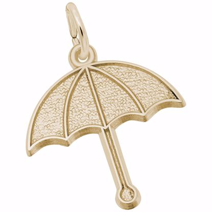 Picture of Umbrella Charm Pendant - 14K Gold